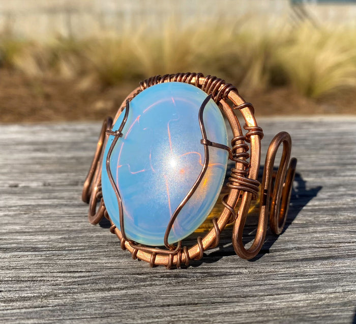 COPPER+OPALITE WAVE BRACELET