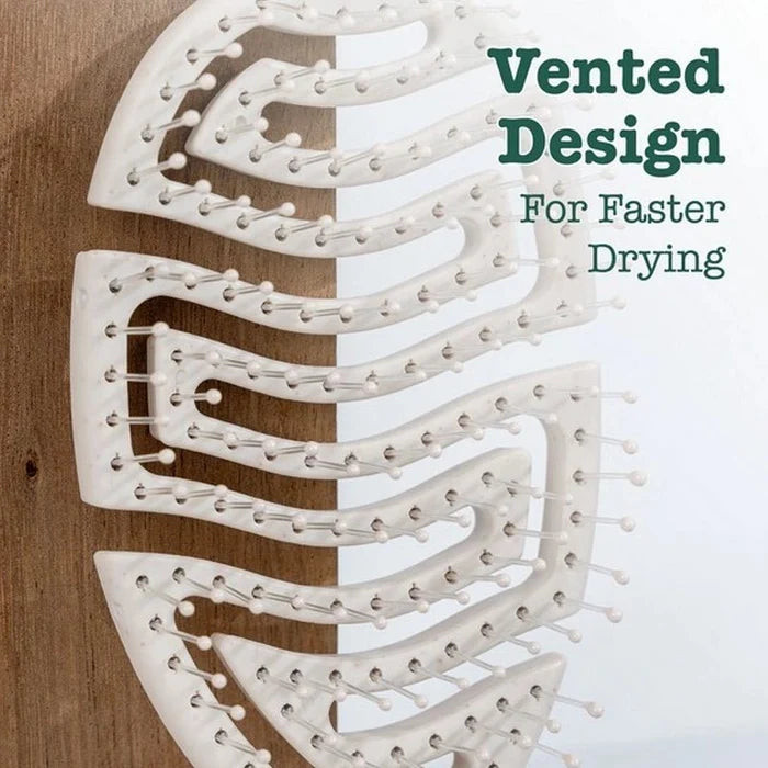 Curved Vented Detangling Brush for Wet & Dry Hair - Oval Shape