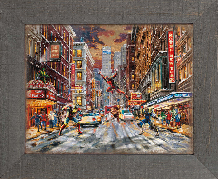 Deadpool - Snow Day - 12.5" x 16" Framed Metal Print