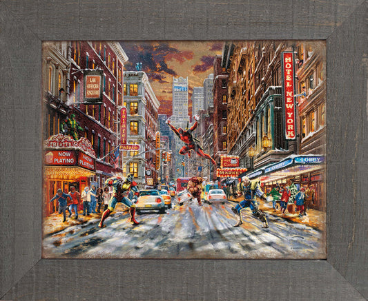 Deadpool - Snow Day - 12.5" x 16" Framed Metal Print