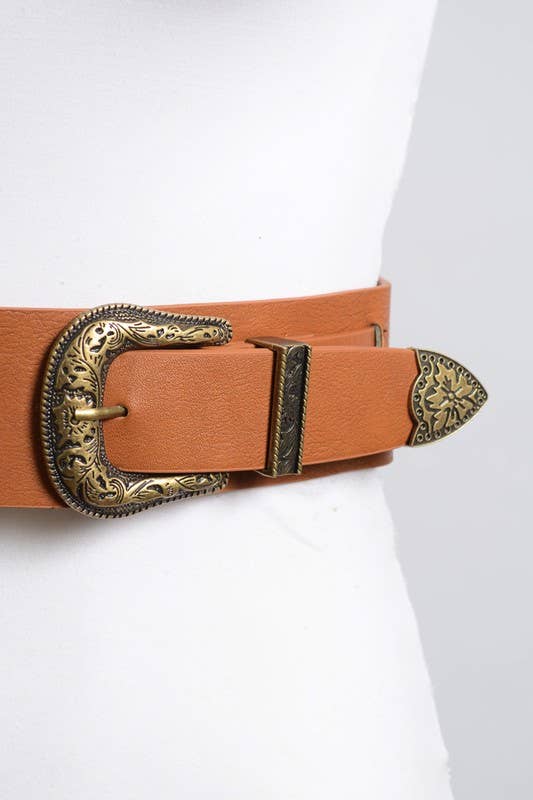 Double Western Buckle Belt