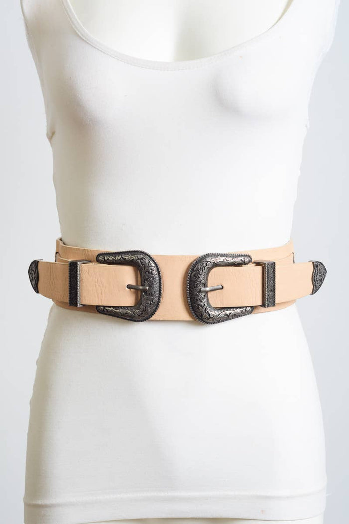 Double Western Buckle Belt