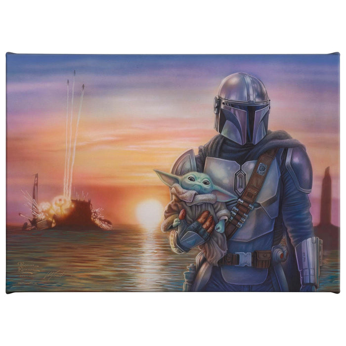 <em>The Mandalorian</em>™ - A New Direction - 10" x 14" Gallery Wrapped Canvas Gallery Wrapped Canvas - Art Of Entertainment