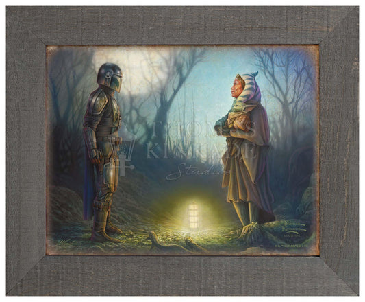 <em>The Mandalorian</em>™ - Connection - 12.5" x 16" Framed Metal Print Framed Metal Print - Art Of Entertainment