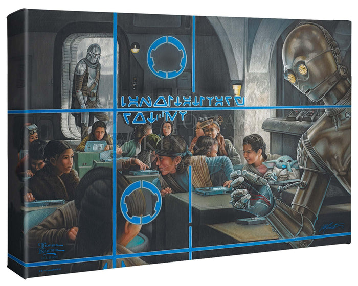 <em>The Mandalorian</em>™ - Getting Schooled - 10" x 14" Gallery Wrapped Canvas Gallery Wrapped Canvas - Art Of Entertainment