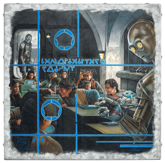 <em>The Mandalorian</em>™ - Getting Schooled - 14" x 14" Metal Box Art Metal Box Art - Art Of Entertainment