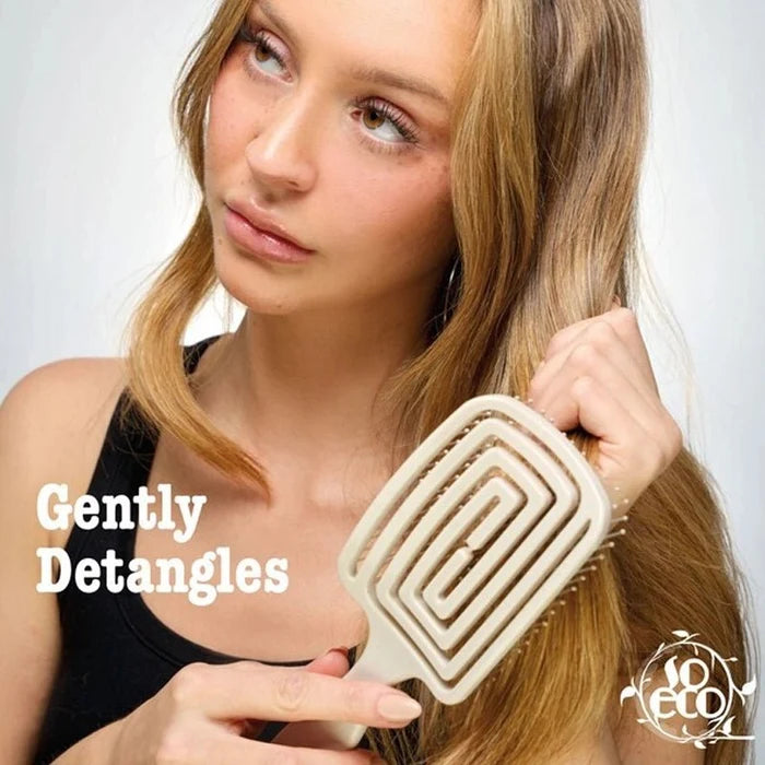 Flexible Paddle Detangling Brush for Thick, Long Hair - Wet & Dry
