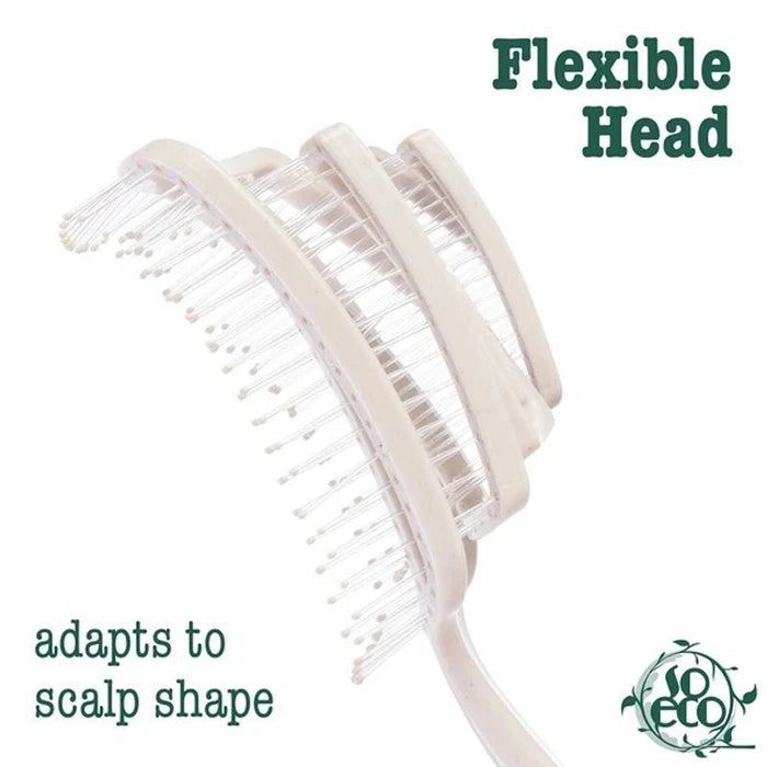 Flexible Paddle Detangling Brush for Thick, Long Hair - Wet & Dry