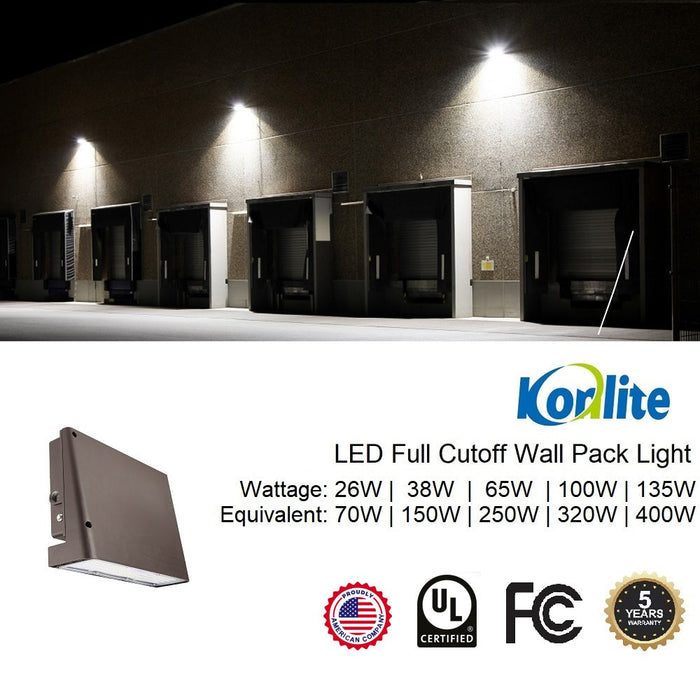 5-year warranty american company full cutoff wall pack