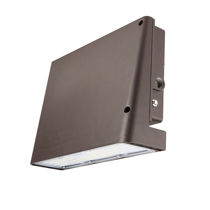 135w led full cutoff wall pack light photocell isntalled