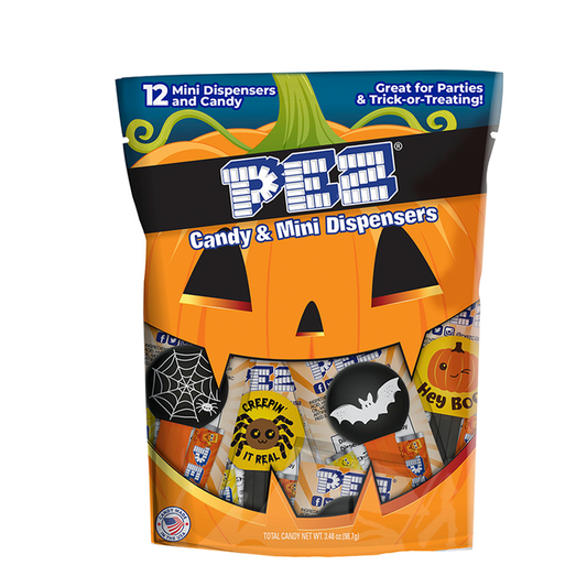 Halloween PEZ Party Bag (12 pack mini PEZ - each Individually wrapped)