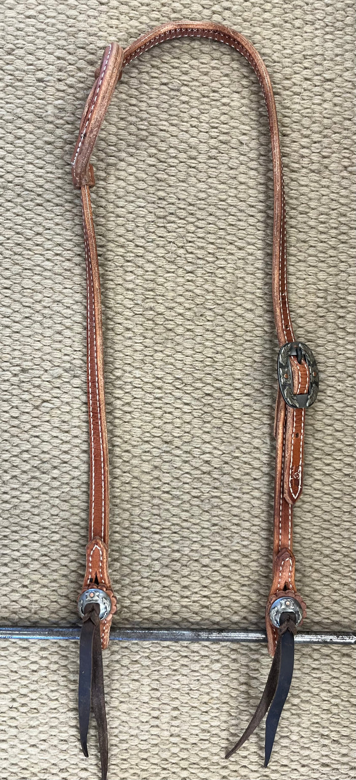 Headstall - HS323 - Trevor Brazil Rolled Single Ear