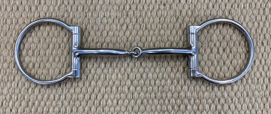 BIT - MB01 - Myler D-Ring Sweet Iron Snaffle 3/8" Stainless