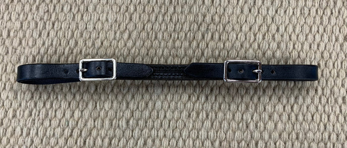 CURB STRAP - CS11 - 1/2" Double Buckle Black