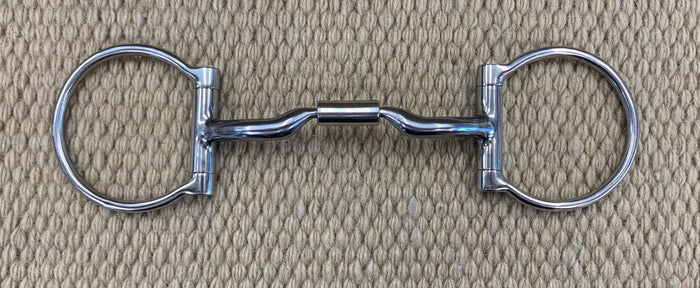 BIT - MB07 - Myler D-Ring Sweet Iron Low Port Comfort Snaffle