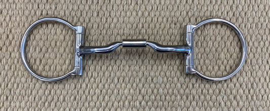 BIT - MB07 - Myler D-Ring Sweet Iron Low Port Comfort Snaffle
