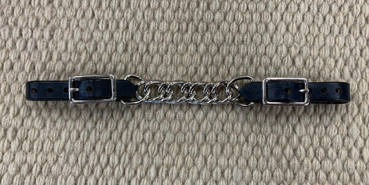 CURB STRAP - CS02 - 1/2" Flat Chain Black