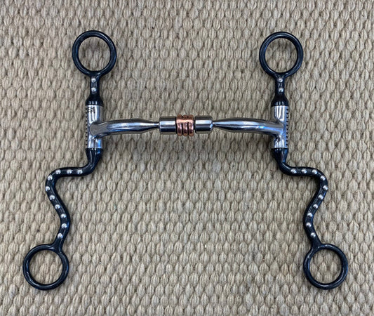 BIT - MB25 - Myler Seven Shank Sweet Iron Low Port Comfort Snaffle