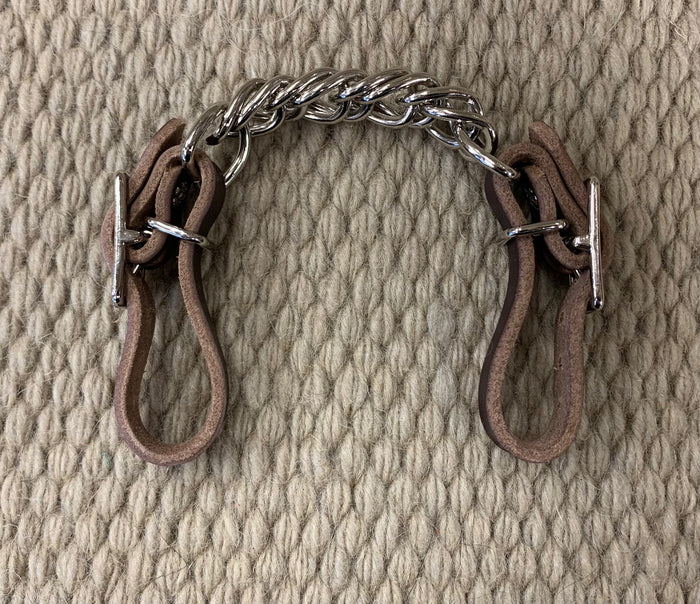 CURB STRAP - CS01 - 1/2" Flat Chain Latigo