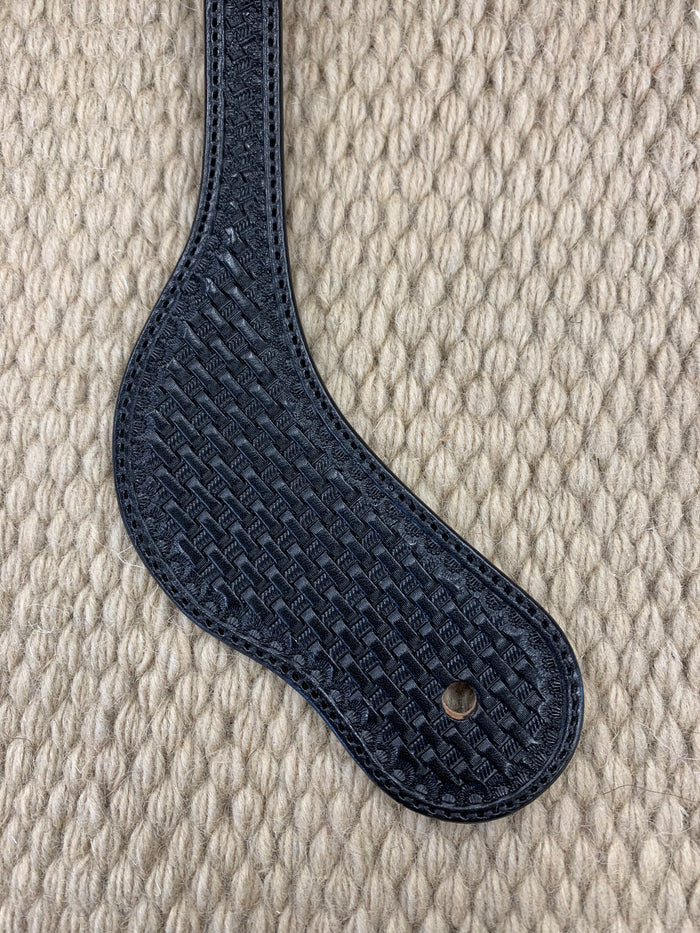 Spur Straps - SPS04 - Men's Large Shaped Basket Black