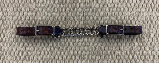 CURB STRAP - CS03 - 1/2" Flat Chain Brown