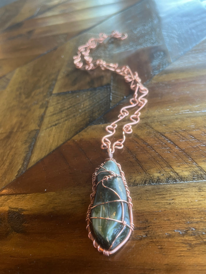 JADE SOL LINK NECKLACE IN COPPER
