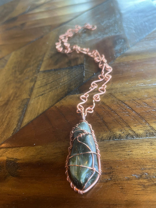 JADE SOL LINK NECKLACE IN COPPER