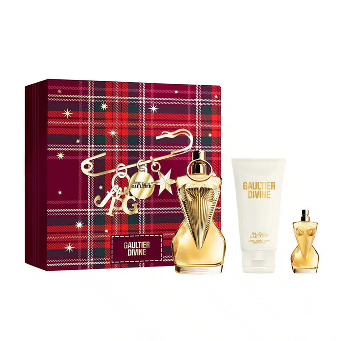 Jean Paul Gaultier Divine Eau De Parfum 50ml & Body Lotion 75ml & Mini 6ml Gift Set