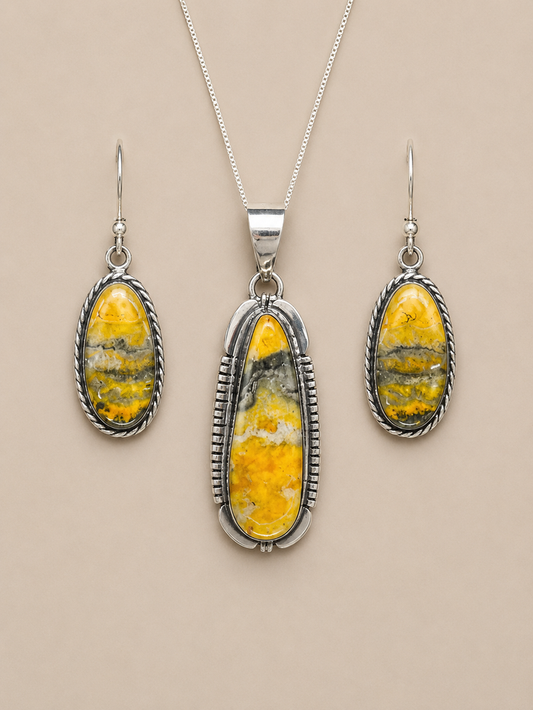Jewelry - JWR11 - Bumble Bee Jasper Set