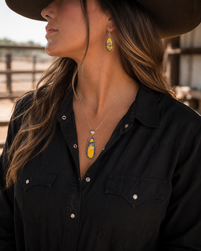 Jewelry - JWR11 - Bumble Bee Jasper Set