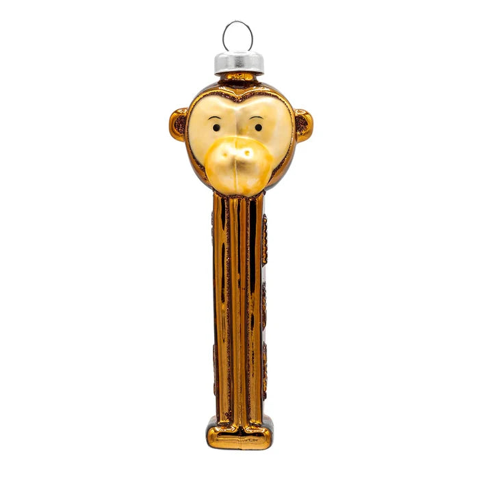 Kat + Annie Monkey PEZ Christmas Ornament