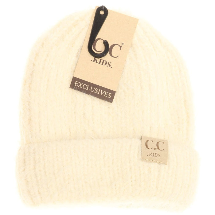 Kids Fuzzy Solid Beanie