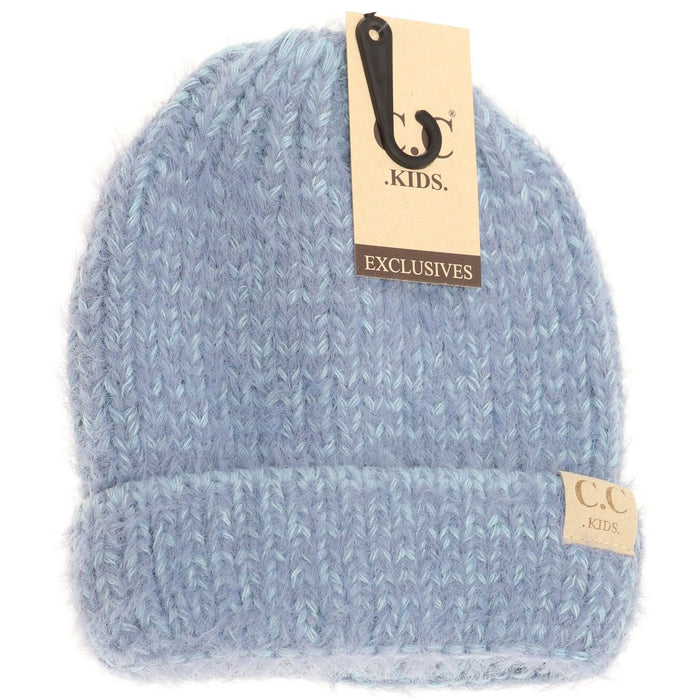 Kids Fuzzy Solid Beanie