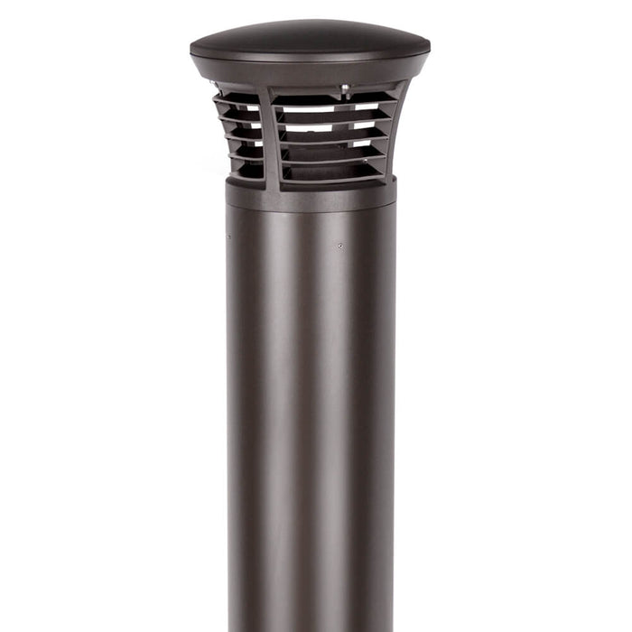 Konlite KXBL Louver Kit on a Konlite LED bollard light