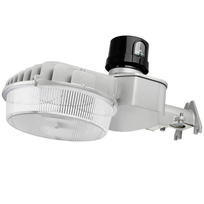 led barn light with a black dusk to dawn photocell