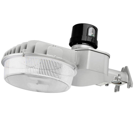 led barn light with a black dusk to dawn photocell