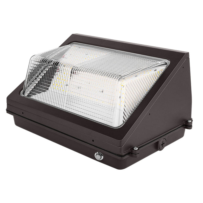 Konlite WP7 LED Wall Pack Light – 80W/60W/40W Selectable – Up to 11,390 Lumens – 3000K/4000K/5000K – 120-277V - Glass Lens - 250W Equal