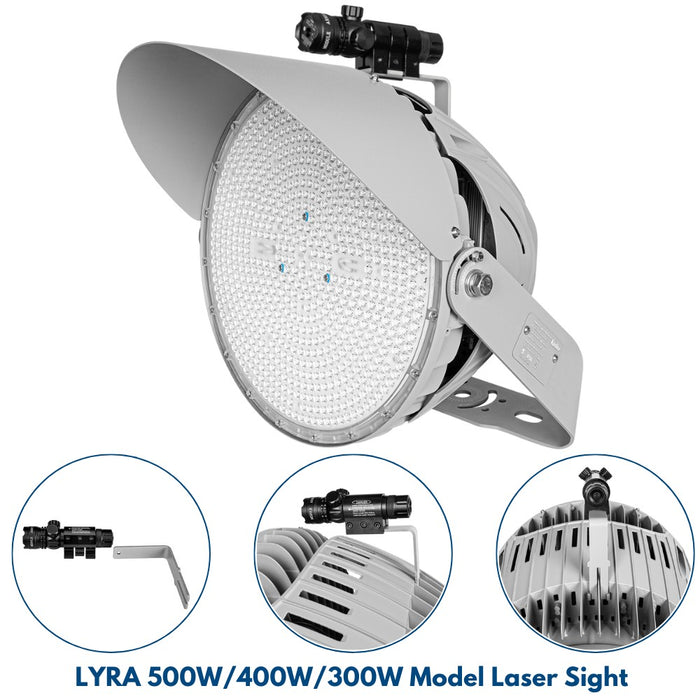 Laser Pointer on 500W Sports Light