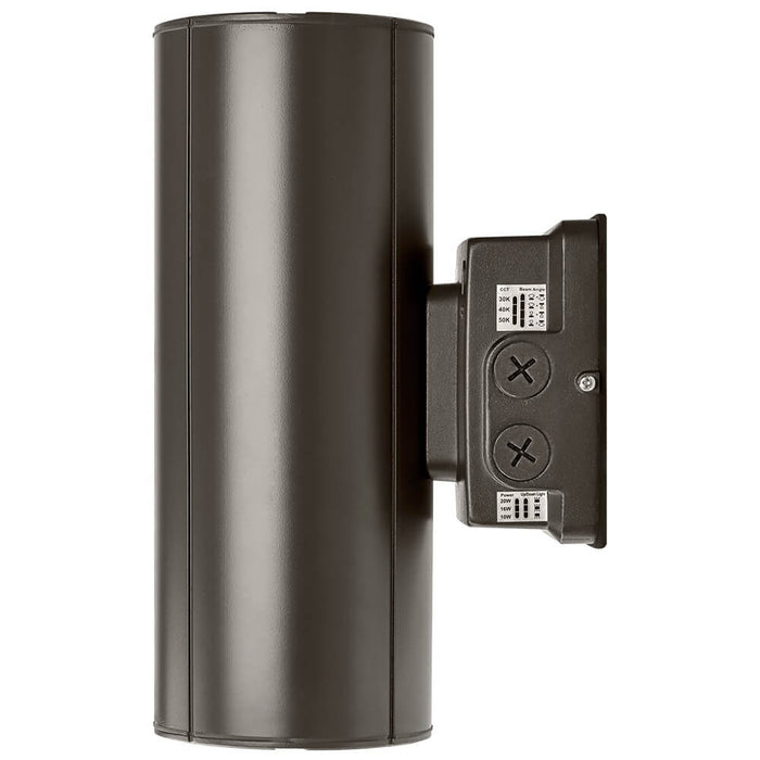 Side view of Konlite LED Cylinder Up and Down Wall Light fixture