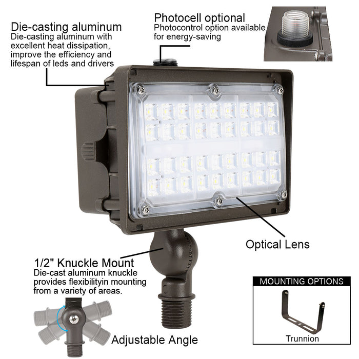 Konlite LED Outdoor Flood Light full features