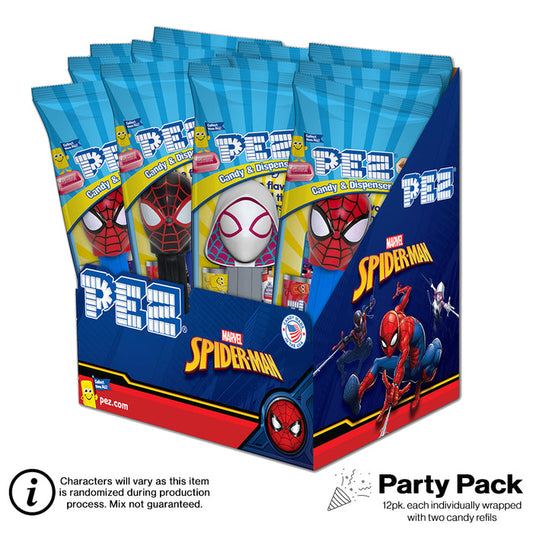 Marvel Spider-Man PEZ Party Pack (12 pack - each Individually wrapped)