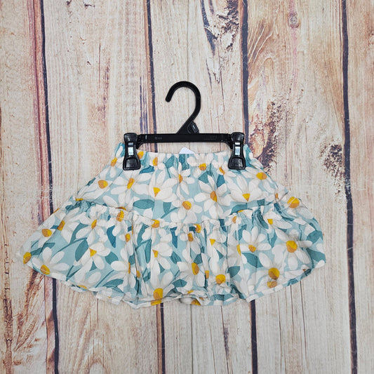 MAYORAL DAISY MINT/TEAL RUFFLE SKORT 3903
