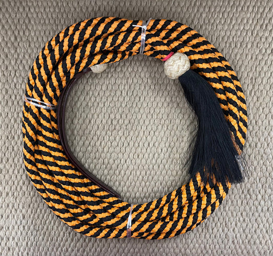 Mecate - MEC17 -  1/2"x22' Paracord Orange and Black