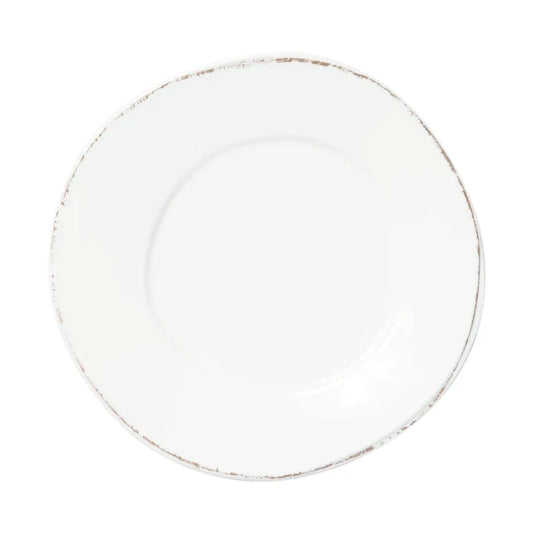Melamine Lastra White Dinner Plate