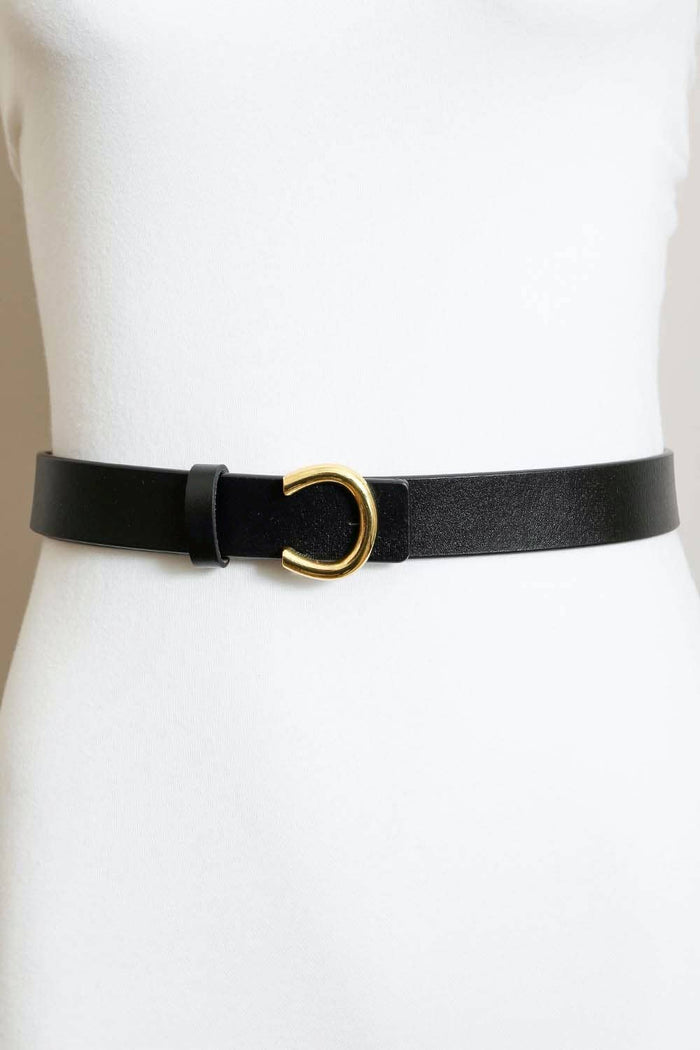 Minimalist Gold Horseshoe Belt