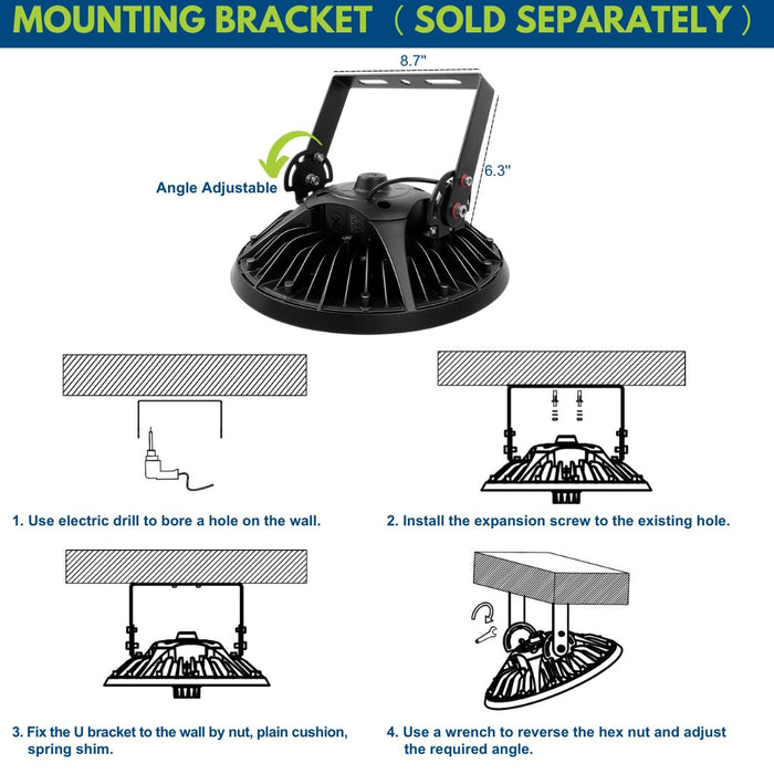 Mounting Bracket on MAX LED highbay light