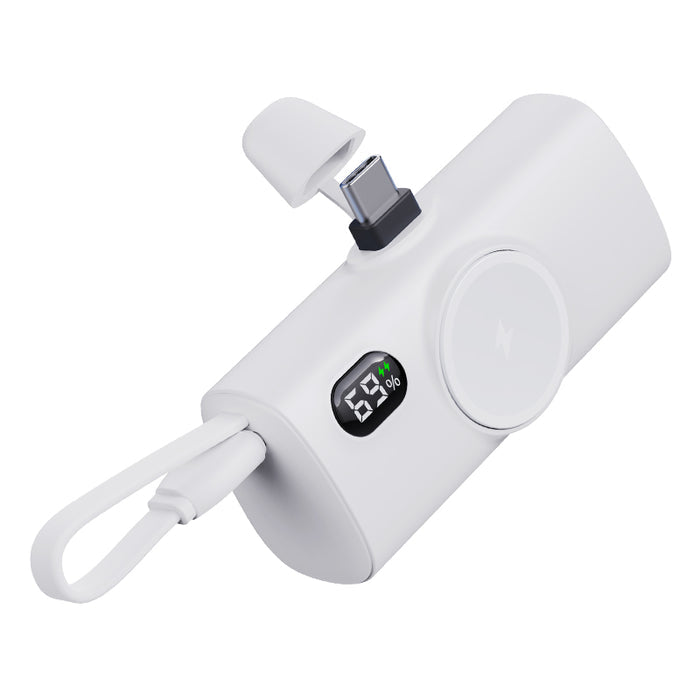 NexTECH® | Mini Capsule Power Bank with Wireless Watch Charger