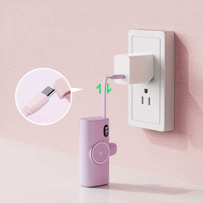 NexTECH® | Mini Capsule Power Bank with Wireless Watch Charger