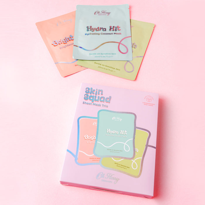 Oh Flossy Skincare - Skin Squad Sheet Mask Trio