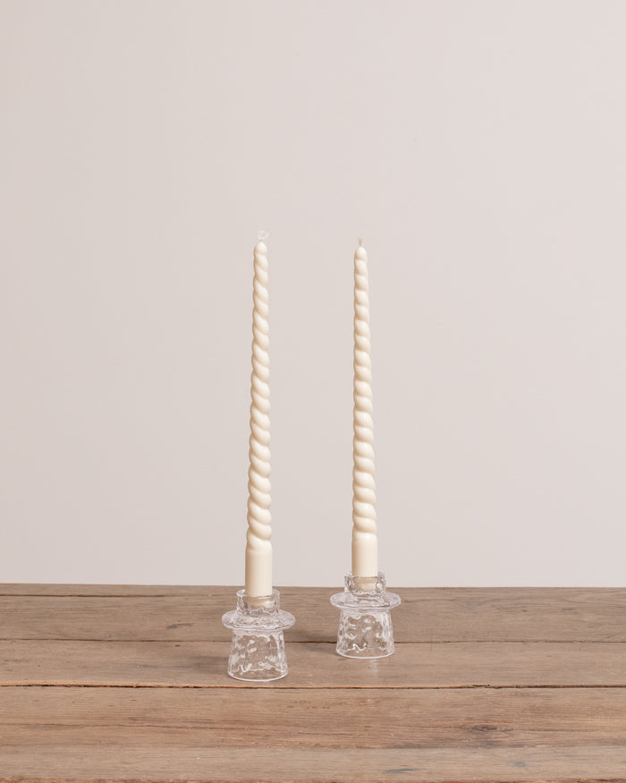 Organic Glass Taper Holder